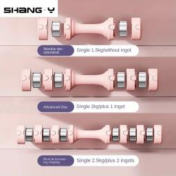 Haltere De Peso Ajustável Para Mulheres, Equipamento De Fitness Em Casa, Exercício De Yoga, Emagrecimento De Braço, Treinamento De Braço, Portátil, 2Pcs - Image 2