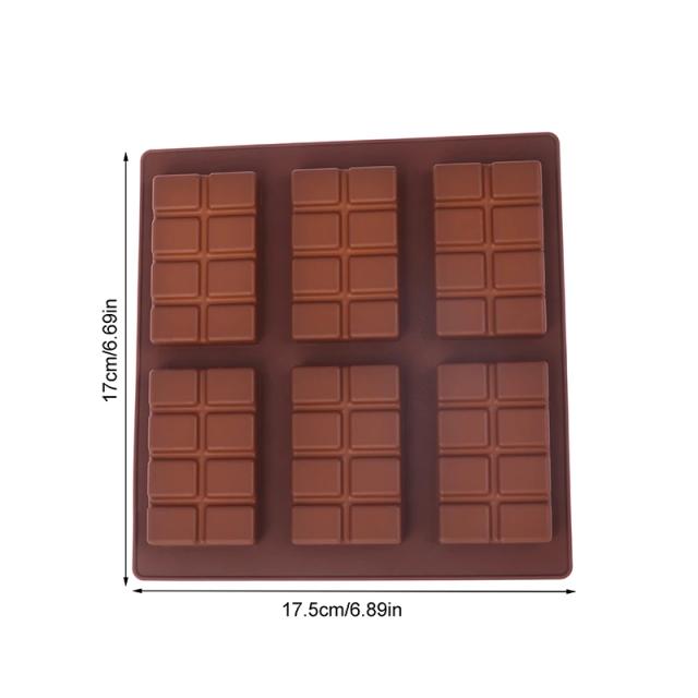 Molde de Silicone Retangular para Chocolate e Barras de Doces - Ideal para Derretimento e Preparos Gourmet na Cozinha