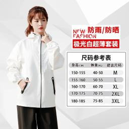 Impermeável fino impermeável para homens e mulheres, poncho com capuz, capa de chuva de motocicleta, roupa de ciclismo, viagem, caminhada, verão - Image 5