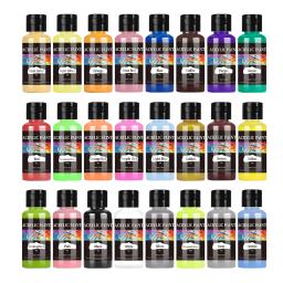 Conjunto de tinta acrílica para tecido, corantes para roupas, pintura, couro, bricolage, pigmento, grafite, 30ml, 24 cores - Image 6