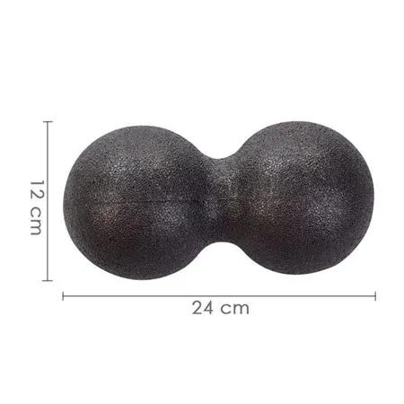 Bola de Massagem Fitness Amendoim Rolo Ioga Mobilidade Dupla 2 unidades