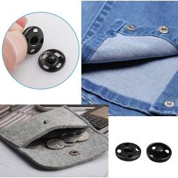100 pçs ganchos de costura e olhos conjunto costurar-em botões snap botão de roupas diy fechamentos de costura snaps kit para sacos de roupas costura artesanato - Image 4