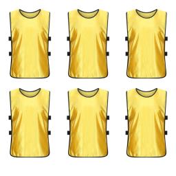 Treinamento solto malha coletes, camisas de futebol, basquetebol, críquete, futebol, voleibol, rugby equipe, acessórios esportivos, 6pcs - Image 4