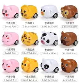 12pcs Bonito Animal Puxar Carro Crianças Aniversário Festa Favor Brinquedos Baby Shower Guest Presente Lembrança Meninos Menina Giveaway Pinata Fillers - Image 6