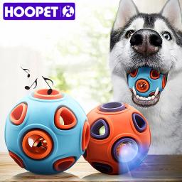 Hoopet-brinquedo engraçado e interativo para cão, bola de borracha para mastigar, pet supplies - Image 1