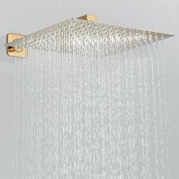 Misturador De Chuva De Chuveiro Escondido De Ouro, montado Na Parede Cabeça De Chuveiro De Chuva, sistema Portátil, conjunto De Combinação De Torneira - Image 2