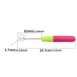 Premium Trava Gancho Crochet Agulha, Extensões de Cabelo, Penas, Tapetes, Trança Mais Rápida, Micro, Tamanho Grande, 1Pc - Image 4