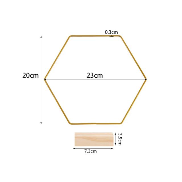 Anel de Ouro e Ferro com Flor Artesanal para Casamento e Babyshower: Guirlanda Decorativa Circular