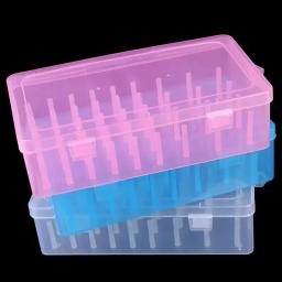 Caixa de armazenamento de linha de costura, 3 cores, 42 peças, carretéis, estojo de transporte, recipiente, suporte, artesanato, organizador de carretel - Image 1