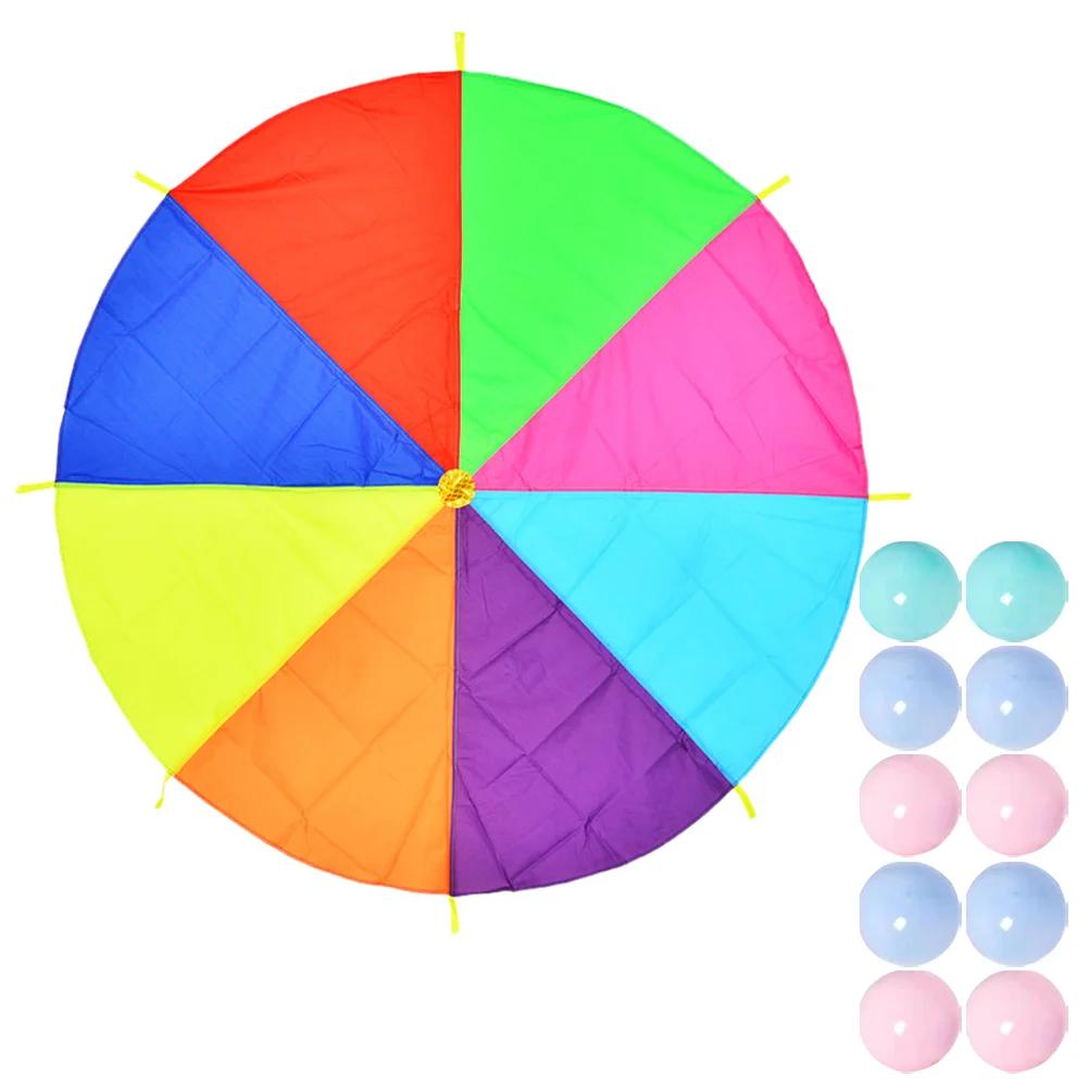 Equipamento ao ar livre do arco-íris para adultos, jogos de paraquedas, brinquedo gigante, jogar guarda-chuva - Image 1