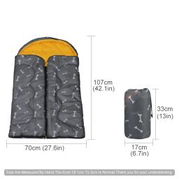 Bone Pattern Dog Bed, saco de dormir ao ar livre, Cat Pad, Camping Pet Mat, Travel Cushion Supplies - Image 6