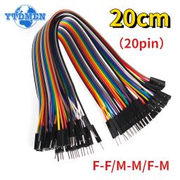 20pin jumper fio dupont linha 20cm macho para macho + fêmea para macho + fêmea para fêmea cabo dupont, para arduino diy kit eletrônico - Image 1