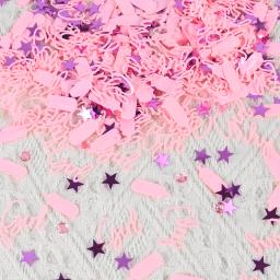 Mesa Confete Scatter Sequins para Crianças, Azul, Rosa, Baby Shower, Festa de Aniversário, Decorações Reveladas por Gênero, 15g por Saco - Image 3