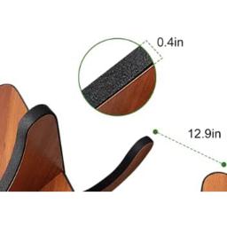 Suporte de guitarra portátil com capa de borracha macia Suporte de madeira X Frame Style Instrumento de corda Baixo clássico acústico - Image 5
