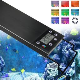 Aquário Super Slim LED Light, Iluminação de Espectro Completo Escalável, Decoração do Tanque de Peixes, Lâmpada de Crescimento Aquático, 30-60cm, 100V-240V - Image 5