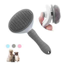 Escova de cabelo pet aço inoxidável, pente do cão, cat grooming e cuidados, cabelo longo, acessórios para animais - Image 1