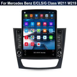 Rádio de carro estilo vertical Android 13, tela Tesla, navegação GPS, leitor multimídia para Mercedes Benz ECLSG classe W211 W219 - Image 3