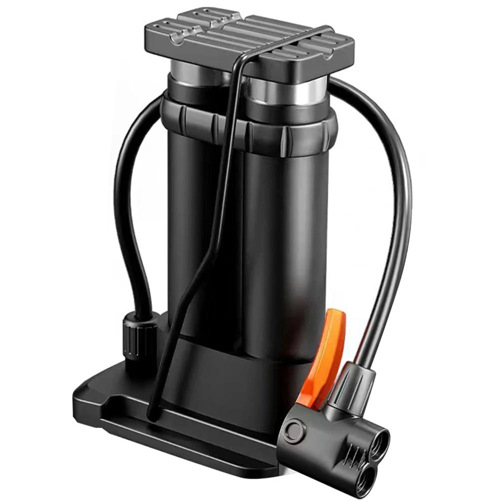 Bomba portátil de pedal com medidor Bomba de ar de bicicleta de alta pressão Bomba de motocicleta elétrica para bicicletas Brinquedo inflável de bola - Image 1