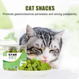 Biscoitos de grama gato, recompensa alimentar, partículas alimentares, comprimidos liofilizados, dentição, treinamento, lanches, 50g - Image 1