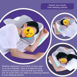 Almofada Forma Borboleta De Espuma De Memória, Cervical Relaxante, Retorno Lento, Alívio Da Dor No Pescoço, Almofada Ortopédica Para Dormir, Novo - Image 5