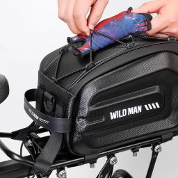 EVA Hard Shell Bike Bag, Multifunções Bagageira de Bicicleta, Grande Capacidade, MTB impermeável Road Bike Acessórios, 4L - Image 5