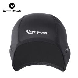 WEST BIKING Inverno Fleece Bicicleta Caps Windproof Térmica Capacete Forro Dos Homens Mulheres Bicicleta Chapéus Outdoor Running Esqui Ciclismo Caps - Image 1