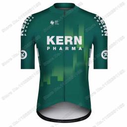 Conjunto de camisa de ciclismo 2024 Kern Pharma,Roupa de ciclismo masculina,Kit de manga curta unissex de verão,Terno de camisa para bicicleta de estrada,Calções de bicicleta - Image 5