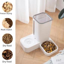 Alimentador automático do animal de estimação, bacia plástica, boca seca, bandeja bebendo do gato do cão, suprimentos animais, preço de atacado - Image 1