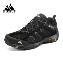 Hikeup-Respirável Splashproof Outdoor Caminhada Sapatos para Homens, Esporte de Escalada, Caça Trekking Sneaker - Image 5