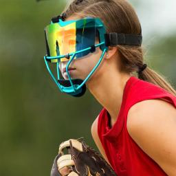 Máscara de defesa softball fielder, viseira de softball, máscara facial de beisebol, equipamento esportivo de proteção leve para adultos e jovens - Image 4