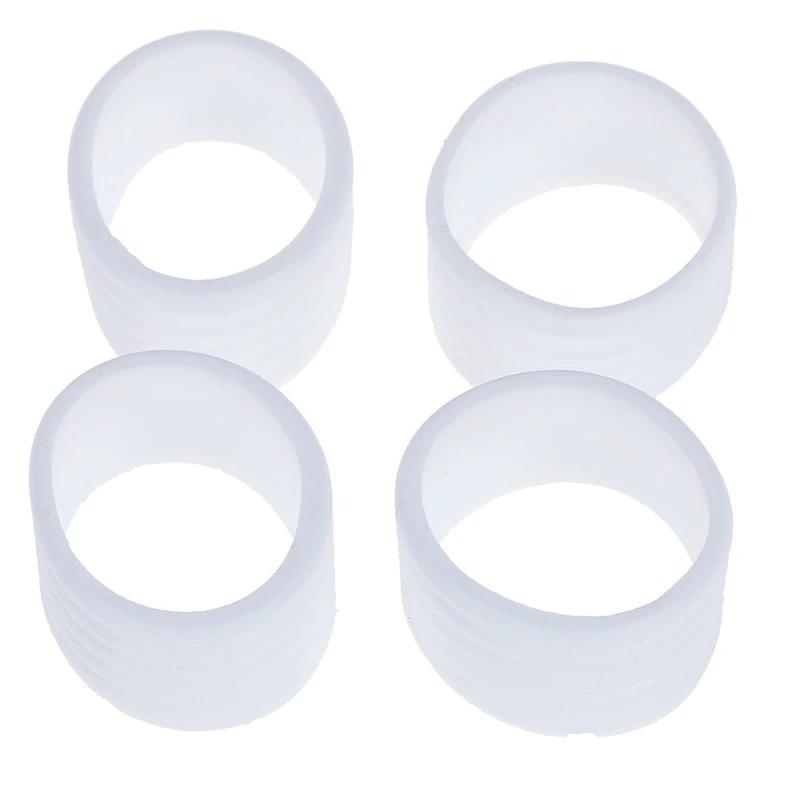 Aperto De Raquete De Tênis De Borracha, Banda Anel De Vedação, Fixo Stretchy Acessórios Esportivos, Punho Fixo, 4Pcs - Image 1