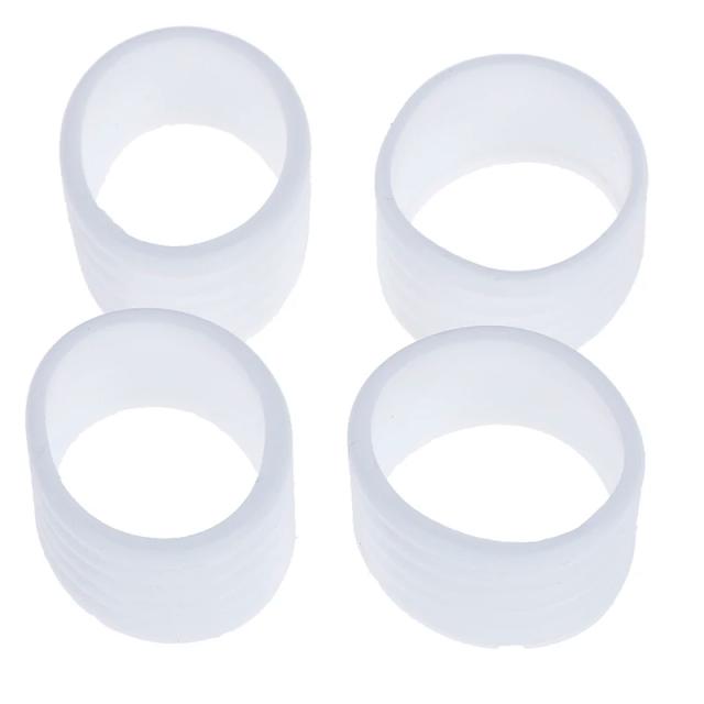Aperto de Raquete de Tênis em Borracha com Banda de Vedação - Conjunto de 4 Acessórios Esportivos para Punho Fixo e Stretchy