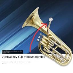 Eufónio Tuba prata peças acessórios, Alto bocal, Corneta Markdown, venda - Image 5