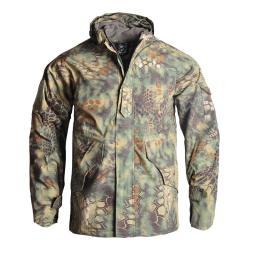 Jaqueta tática de caça camuflagem masculina, blusão impermeável, casaco com capuz quente, roupas de caminhada, inverno - Image 5