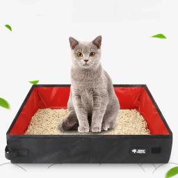 Portátil Folding Viagem Pet Litter Box, bandeja do vaso sanitário do cão, gato Potty, impermeável, ao ar livre, dobrável - Image 6