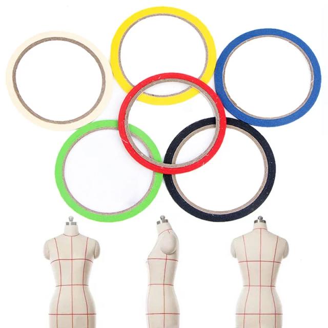 Fita de Costura para Manequim, Gráfico de Listras Finas e Marcações em Tecido - Art Tape 3mm