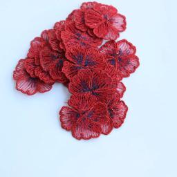 20 pc/lote diy artesanato suprimentos bordado flor remendos para vestuário remendos florais para sacos decorativos parches apliques - Image 5