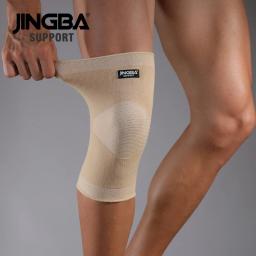 JINGBA-Elastic Nylon Joelheiras para Esportes, Suporte para Basquete, Voleibol Brace, Protetor De Joelho - Image 4