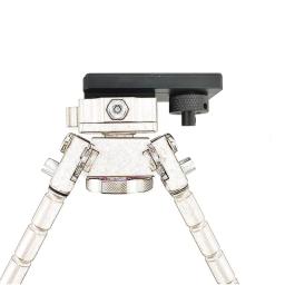 Adaptador do trilho 20mm para o bipé, com 3/2 entalhes, base de borracha, caçando acessórios - Image 1