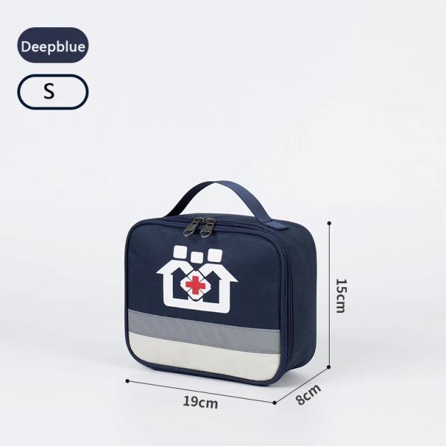 Kit Portátil de Primeiros Socorros para Acampamento e Emergências Familiares - Bolsa de Armazenamento e Acessórios de Viagem