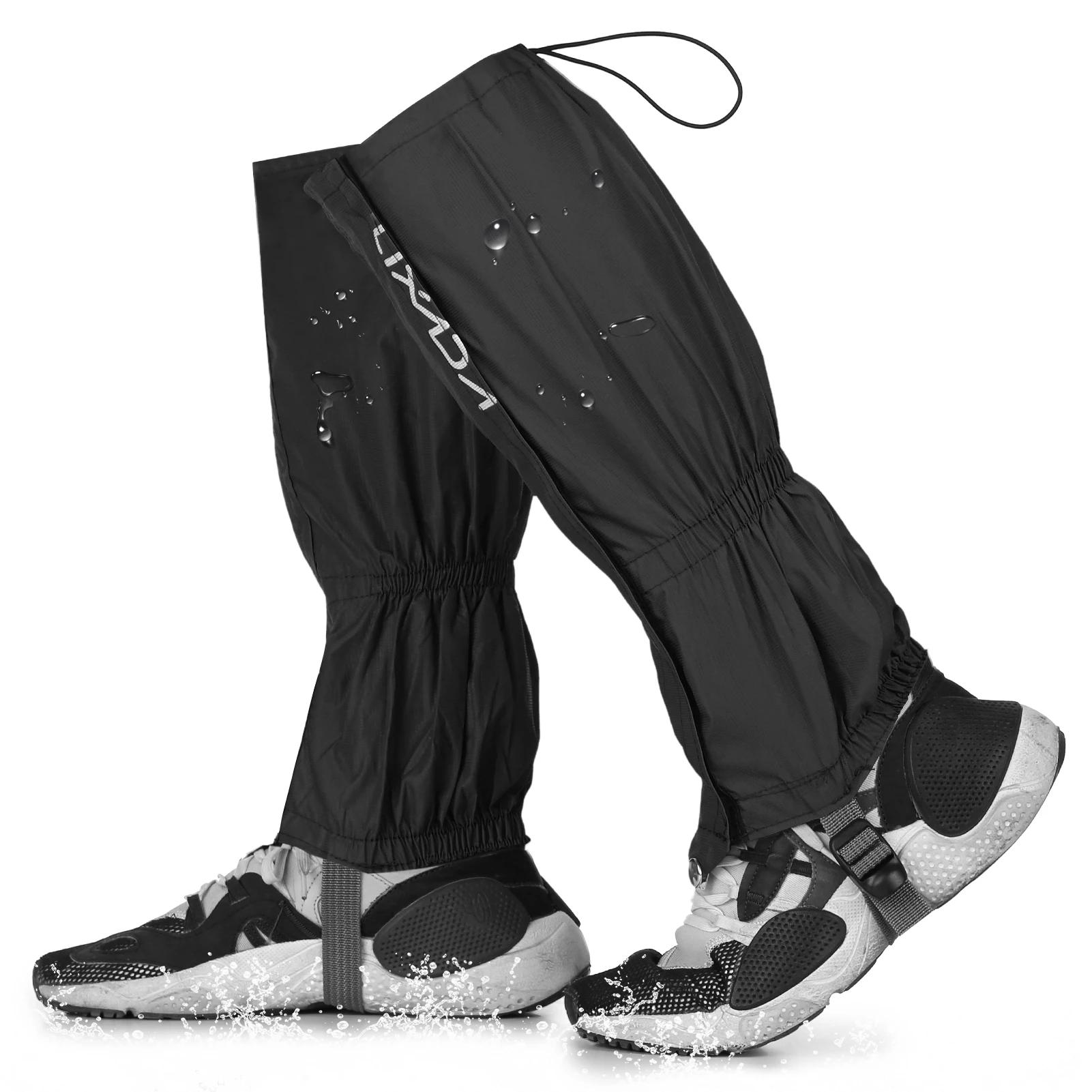Lixada-Outdoor zíper encerramento Unisex polainas, Leggings de pano impermeável, Capa para ciclismo snowboard, 1 par - Image 1
