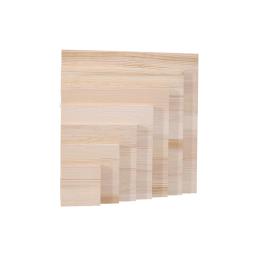 Folha De Madeira Quadrada Artesanal para Coaster, Mesa De Areia Sólida, Material Modelo De Construção, DIY Decoração De Casa, 1cm De Espessura - Image 6