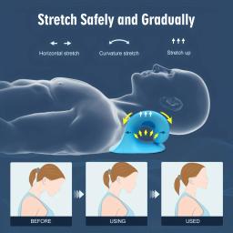 Travesseiro de massagem cervical na coluna, travesseiro em forma de u, gravidade shiatsu, massagem cervical, pescoço e ombro, reparação, relaxamento do pescoço - Image 4