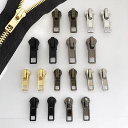 Retro Zíperes Decorativos para Zips De Resina De Metal, Zipper Slider, Cabeça Extrator De Saco, Kits De Reparação De Roupas, Acessório De Costura, 20Pcs, 3, 5 - Image 1