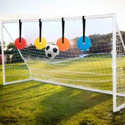 Discos alvo de tiro com corda ajustável, metas de futebol para hóquei e beisebol lacrosse, 1 conjunto - Image 2