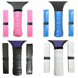 Apertos de raquete de tênis, Absorvente de suor, Fita antiderrapante, Fita adesiva para alças, Raquete Pickleball, 1 par - Image 1