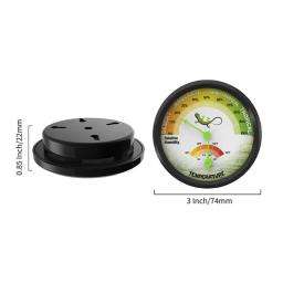 Termômetro higrômetro medidor autoadesivo caixa criação animais estimação DialGauge 16-49 ℃ - Image 6