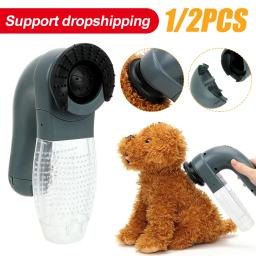 Elétrica Sucker Pet Cabelo, Aspirador de pó portátil Escova removedor de pele Pente de gato Dispositivo de sucção Dog Grooming Acessórios Pet - Image 1