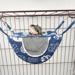 Hammock de cobaia quente para animais de estimação, brincar e descansar, gaiola de cama pequena, adequada para chinchila, papagaio, açúcar, furões, hamster, dormindo - Image 1