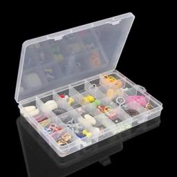 Caixa De Armazenamento De Jóias De Plástico Transparente, compartimento, Recipiente Ajustável, Caixas, Contas, Anel, Brinco, Caso Organizador, 8 Estilos - Image 6
